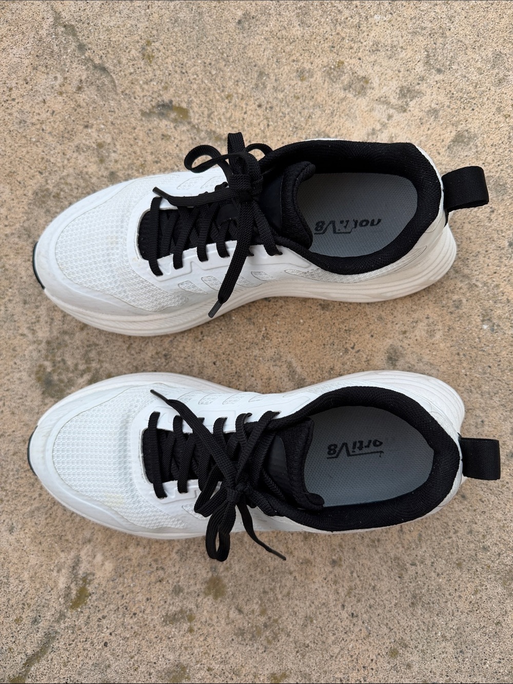 NORTIV8 Womens Cushion Active Float Walking Running White/Black Sneakers Size 8 - Picture 5 of 9